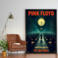 Poster Frame in living room Psd Mockup
