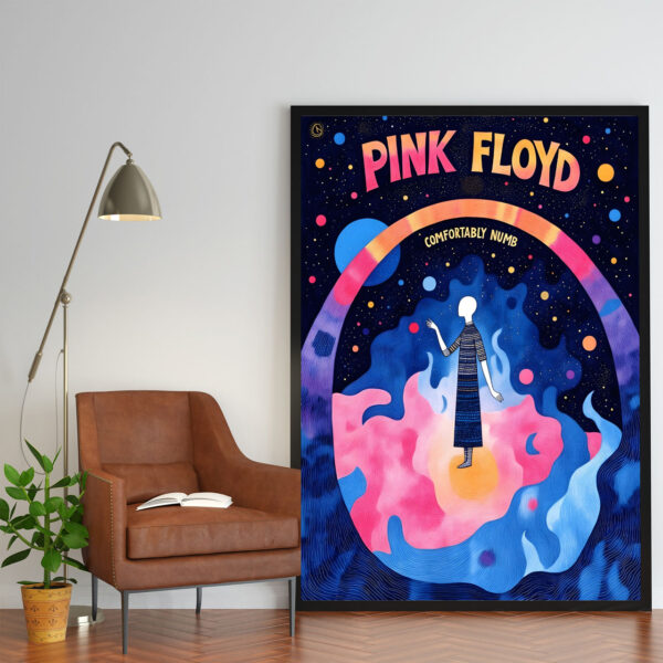 Poster Frame in living room Psd Mockup Poster Frame in living room Psd Mockup