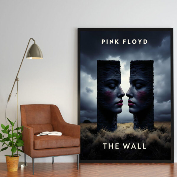 Poster Frame in living room Psd Mockup Poster Frame in living room Psd Mockup