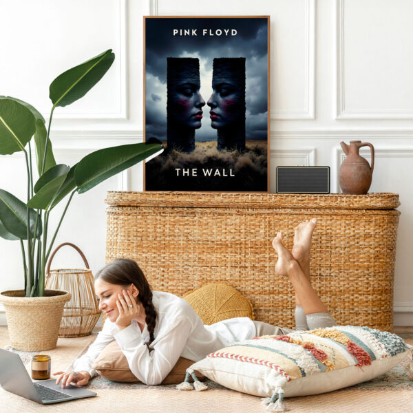 Picture frame mockup psd with bohemian home decor Picture frame mockup psd with bohemian home decor