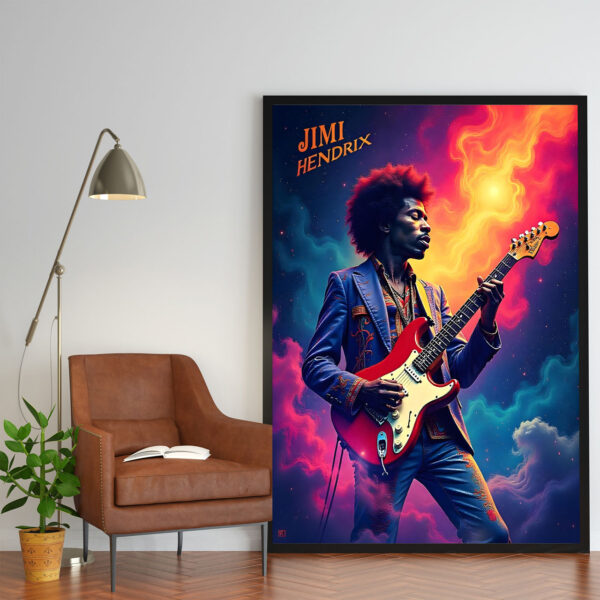 Poster Frame in living room Psd Mockup Poster Frame in living room Psd Mockup