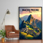 Poster Frame in living room Psd Mockup