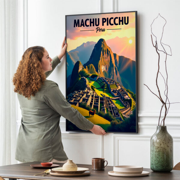 Picture frame mockup psd hanging on wall minimal interior design Picture frame mockup psd hanging on wall minimal interior design