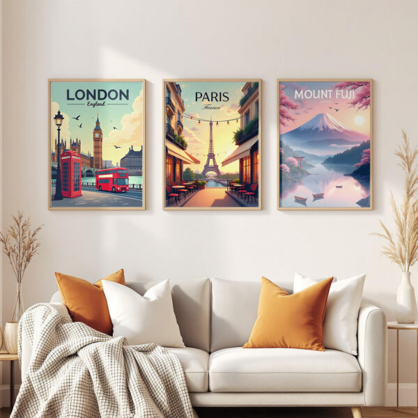 Mount-Fuji-Japan 3-frames-wall Mount-Fuji-Japan 3-frames-wall