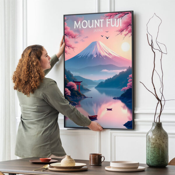 Picture frame mockup psd hanging on wall minimal interior design Picture frame mockup psd hanging on wall minimal interior design