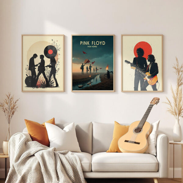 Pink Floyd - High Hopes- Surreal Balance of Time 3-frames-wall Pink Floyd High Hopes Poster