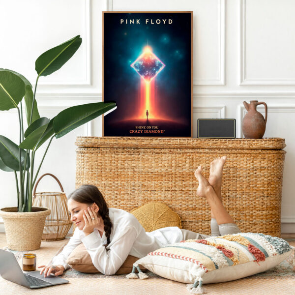 Picture frame mockup psd with bohemian home decor Picture frame mockup psd with bohemian home decor