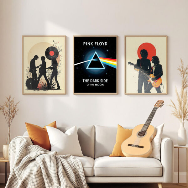 The Dark Side of the Moon - Prism Explosion 3-frames-wall Pink Floyd Dark Side of the Moon Poster