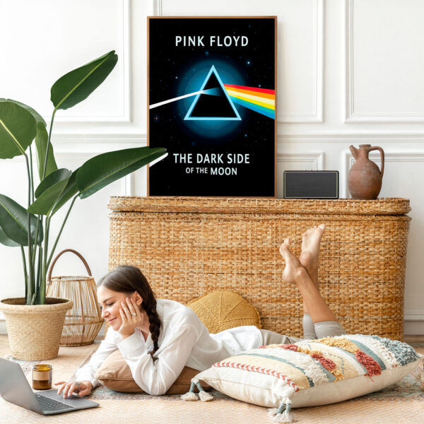 Picture frame mockup psd with bohemian home decor Picture frame mockup psd with bohemian home decor