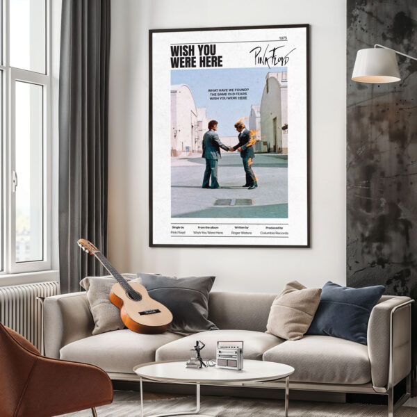 Wish You Were Here 1975 Newspaper Detailed-Basic-Wall Wish You Were Here 1975 Newspaper Detailed-Basic-Wall