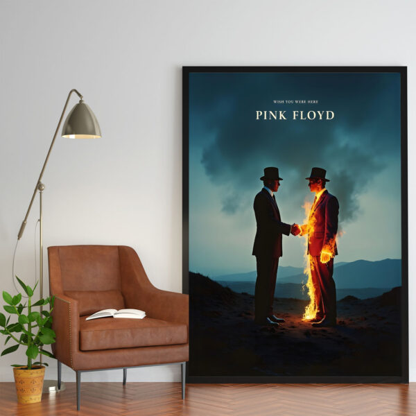 Poster Frame in living room Psd Mockup Poster Frame in living room Psd Mockup