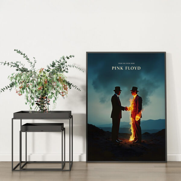 Wish You Were Here – Burning Handshake laydown Wish You Were Here – Burning Handshake laydown