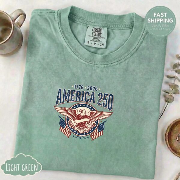 America 250 Patriotic Shirt – Retro USA Style, Bold Collegiate Look, Wear Your American Pride With Style America 250 Patriotic Shirt – Retro USA Style, Bold Collegiate Look, Wear Your American Pride With Style