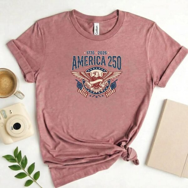 America 250 Patriotic Shirt – Retro USA Style, Bold Collegiate Look, Wear Your American Pride With Style America 250 Patriotic Shirt – Retro USA Style, Bold Collegiate Look, Wear Your American Pride With Style
