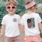 America 250th Kids Shirt – Vintage Flag Style, 100% Cotton Comfort, Distressed Flag Design, Ideal For Patriotic Events