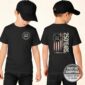 America 250th Kids Shirt – Vintage Flag Style, 100% Cotton Comfort, Distressed Flag Design, Ideal For Patriotic Events
