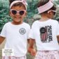 America 250th Kids Shirt – Vintage Flag Style, 100% Cotton Comfort, Distressed Flag Design, Ideal For Patriotic Events