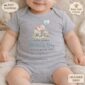 First Mother’s Day Matching Outfit – Mom and Baby Boy Set, Personalized Baby Bodysuit & Mom Shirt, Our First Mother’s Day Gift