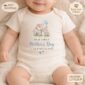 First Mother’s Day Matching Outfit – Mom and Baby Boy Set, Personalized Baby Bodysuit & Mom Shirt, Our First Mother’s Day Gift