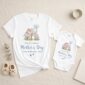 First Mother’s Day Matching Outfit – Mom and Baby Boy Set, Personalized Baby Bodysuit & Mom Shirt, Our First Mother’s Day Gift