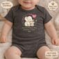 First Mothers Day Onesie – Personalized Elephant Design, Cherished Keepsake, Celebrating Mom’s First Year