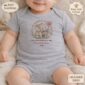 First Mothers Day Onesie – Personalized Elephant Design, Cherished Keepsake, Celebrating Mom’s First Year