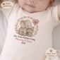 First Mothers Day Onesie – Personalized Elephant Design, Cherished Keepsake, Celebrating Mom’s First Year