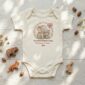 First Mothers Day Onesie – Personalized Elephant Design, Cherished Keepsake, Celebrating Mom’s First Year