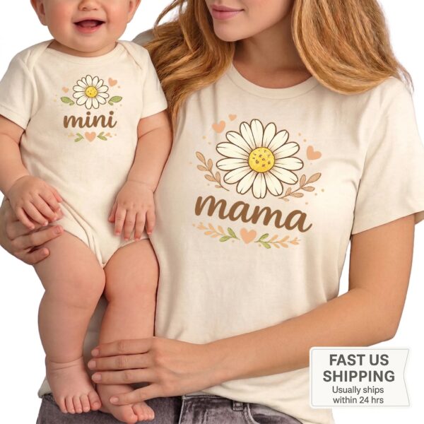 Mama Mini Matching Shirt – Boho Pastel Style, Soft Comfort, Mommy and Me Outfit, Ideal for Mother’s Day Mama Mini Matching Shirt – Boho Pastel Style, Soft Comfort, Mommy and Me Outfit, Ideal for Mother’s Day