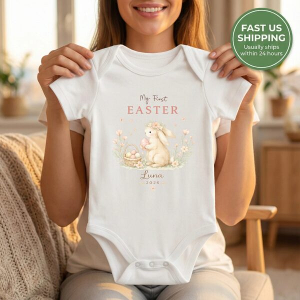 My First Easter Bodysuit – Personalized Baby Gift, Custom Name, Celebrate Baby’s First Easter With Love And Style My First Easter Bodysuit – Personalized Baby Gift, Custom Name, Celebrate Baby’s First Easter With Love And Style