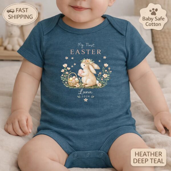 My First Easter Bodysuit – Personalized Baby Gift, Custom Name, Celebrate Baby’s First Easter With Love And Style