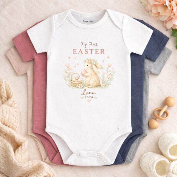 My First Easter Bodysuit – Personalized Baby Gift, Custom Name, Celebrate Baby’s First Easter With Love And Style My First Easter Bodysuit – Personalized Baby Gift, Custom Name, Celebrate Baby’s First Easter With Love And Style