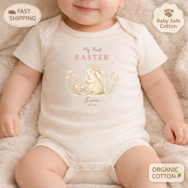 My First Easter Bodysuit – Personalized Baby Gift, Custom Name, Celebrate Baby’s First Easter With Love And Style My First Easter Bodysuit – Personalized Baby Gift, Custom Name, Celebrate Baby’s First Easter With Love And Style