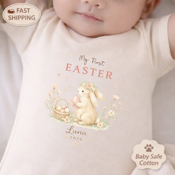 My First Easter Bodysuit – Personalized Baby Gift, Custom Name, Celebrate Baby’s First Easter With Love And Style My First Easter Bodysuit – Personalized Baby Gift, Custom Name, Celebrate Baby’s First Easter With Love And Style