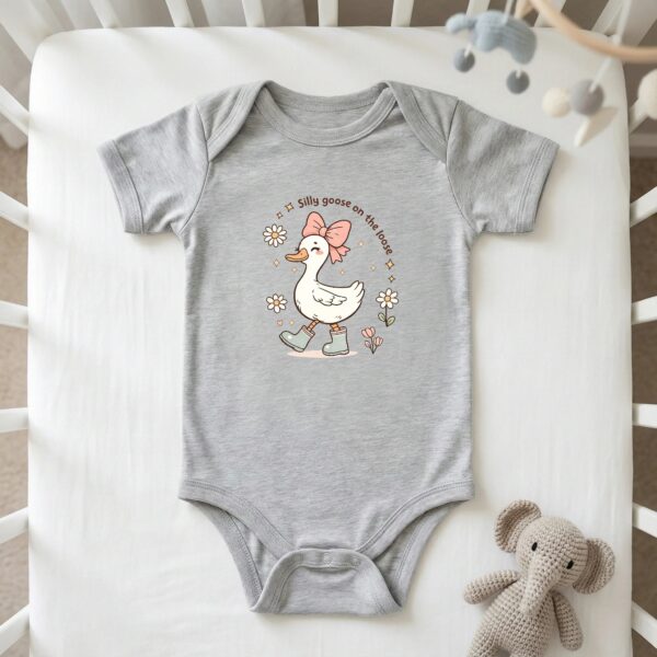 Silly Goose On The Loose Onesie – Funny Baby Romper | Cute Spring Baby Bodysuit | Perfect Baby Shower Gift Silly Goose On The Loose Onesie – Funny Baby Romper | Cute Spring Baby Bodysuit | Perfect Baby Shower Gift