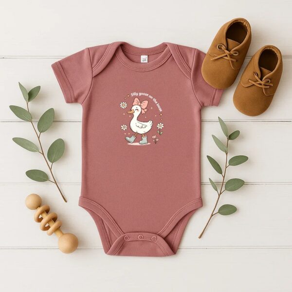 Silly Goose Onesie – Perfect Gift For Baby Girls, High-Quality Comfort, Adorable Spring Wardrobe Addition Silly Goose Onesie – Perfect Gift For Baby Girls, High-Quality Comfort, Adorable Spring Wardrobe Addition
