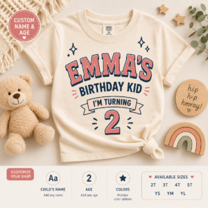 custom birthday kid shirt t-shirt