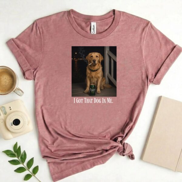 Custom Dog T Shirt – Dog Dad Gift | Retro Puppy Portrait custom dog t shirt t-shirt product photo