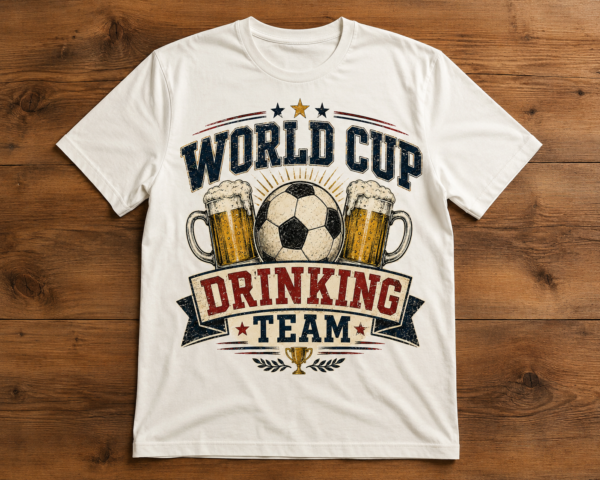drinkingteam mockup funny world cup shirt t-shirt styled product photo