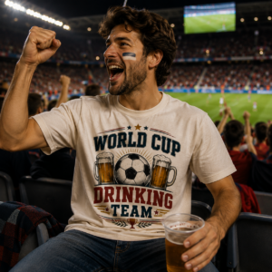 Funny World Cup Shirt Soccer Drinking Team Matchday Tee