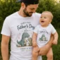 first fathers day matching set baby bodysuit product photo