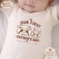 first fathers day gamer set baby bodysuit product photo