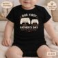 first fathers day gamer set baby bodysuit product photo