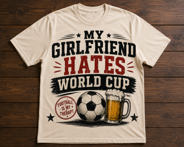 mygirlfriendhates mockup funny world cup shirt t-shirt product photo
