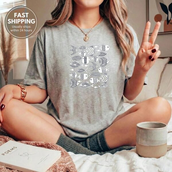 Vintage Fish T Shirt – Fisher Gift Delight | Comfort Colors Tee vintage fish t shirt t-shirt color options