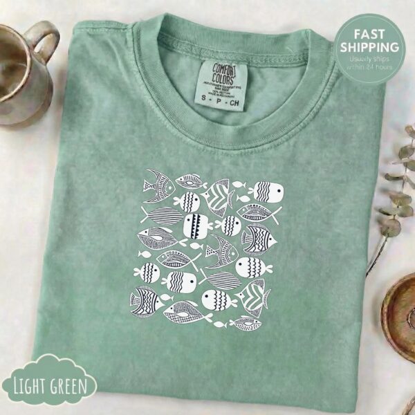 Vintage Fish T Shirt – Fisher Gift Delight | Comfort Colors Tee vintage fish t shirt t-shirt color options