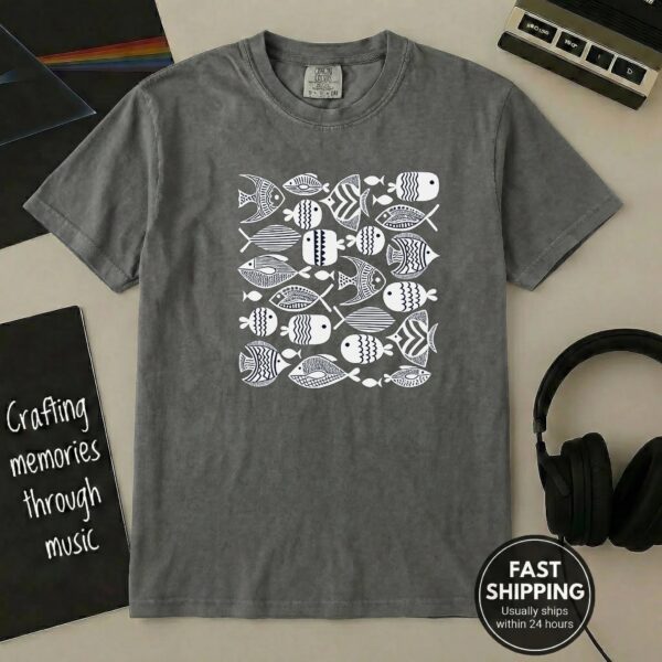 Vintage Fish T Shirt – Fisher Gift Delight | Comfort Colors Tee vintage fish t shirt t-shirt color options