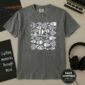 vintage fish t shirt t-shirt color options