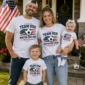 Team USA Family Matching Shirts baby bodysuit front view