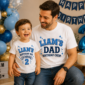 personalized birthday crew shirt t-shirt front view